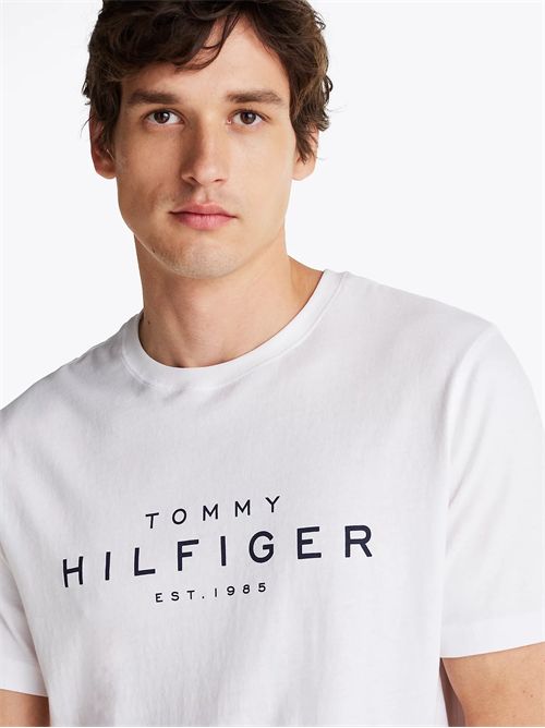 t-shirt man white TOMMY HILFIGER | MW0MW37448YBR